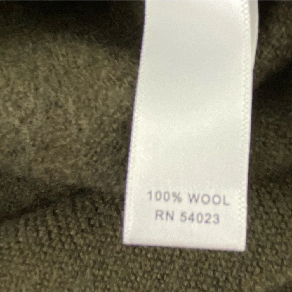 Banana Republic Men's Brown Wool 1/4 Zip Sweater, Large